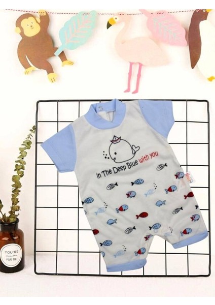 Babybonta Bebek Tulum Balık Desenli 3-9 Ay