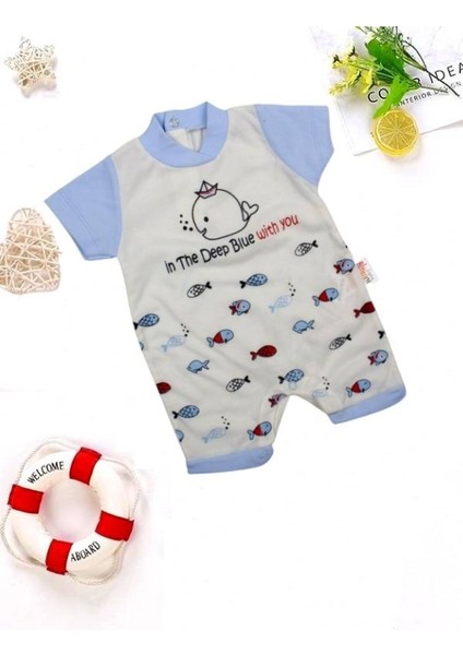 Babybonta Bebek Tulum Balık Desenli 3-9 Ay fiyatları