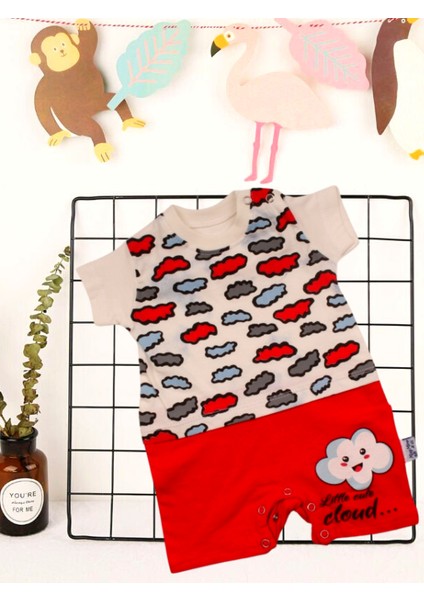 Babybonta Bebek Tulum Bulut Baskılı 3-9 Ay