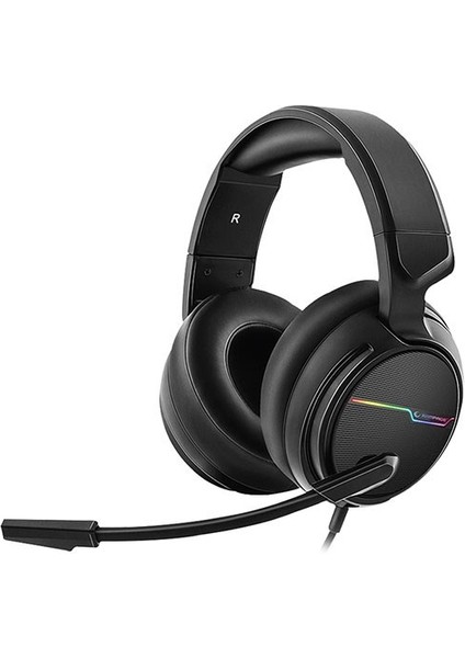 Rgw9 Comfort Siyah USB 7.1 Surround Sound Rgb Oyuncu Mikrofonlu Kulaklık