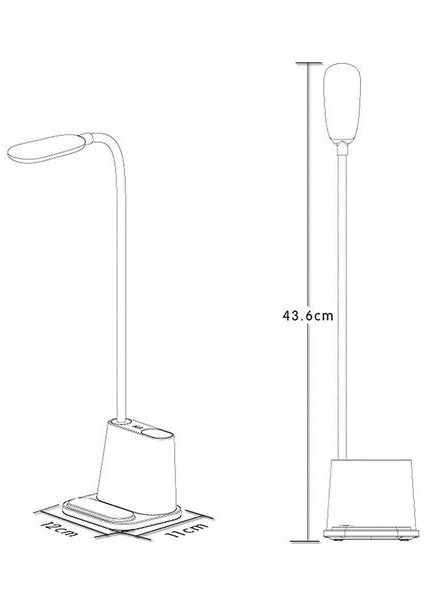 Dokunmatik Karartma ve Göz Koruma LED USB Şarj Masası Lambası (Yurt Dışından)