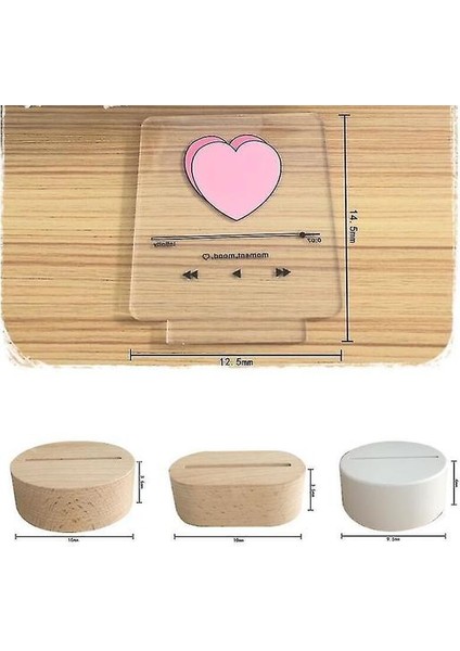 Lambalar Ins 3D Romantik Yaratıcı Yatak Odası USB Masa Işık (Yurt Dışından)