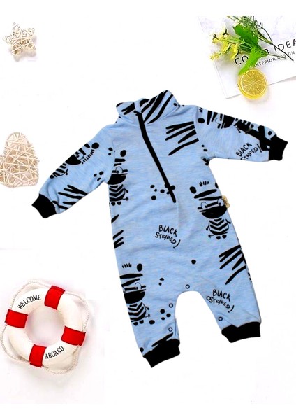 Babybonta Bebek Zebra Baskılı Tulum 3-6-9 Ay fiyatları