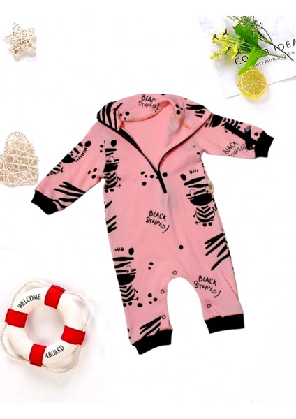 Babybonta Bebek Zebra Baskılı Tulum 3-6-9 Ay fiyatları