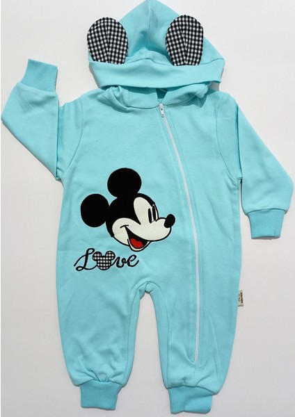 Babybonta Kız Erkek Bebek Mickey Mouse Tulum 3-12 Ay modelleri