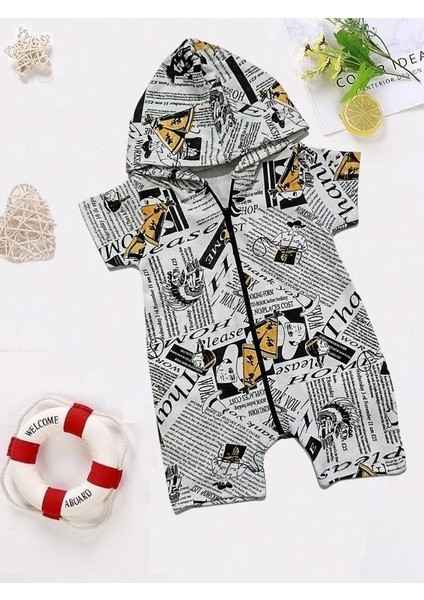 Babybonta Bebek Tulum Gazete Baskılı 3-9 Ay fiyatları