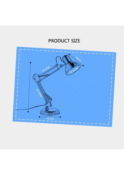 Sld Klipsli LED Katlanır Masa Lambası Göz Koruma Amerikan Rocker Kol Çalışma Yurdu Küçük Masa Lambası (Yurt Dışından)