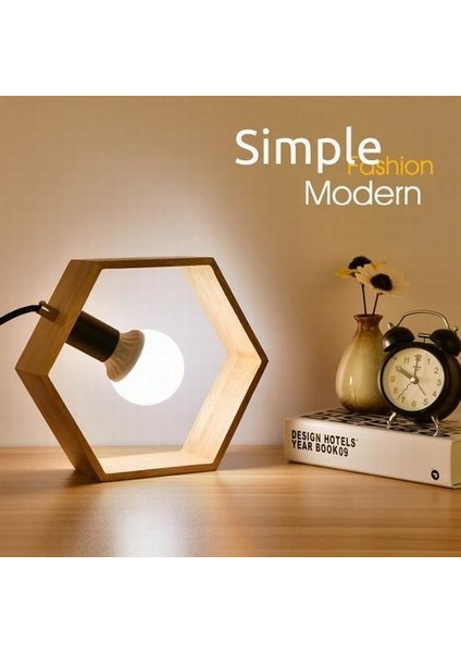 Yaratıcı Masa Lambası Ahşap Başucu Masa Işıkları Masa Lambaları Yatak Odası E27 Kitap Lambaları Odası Aydınlatma Armatürü LED Luminaria | (Yurt Dışından) fiyatları