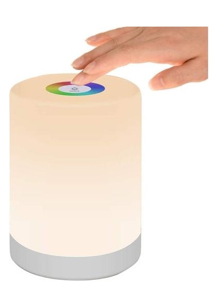 LED Gece Lambası, Akıllı Başucu Masa Lambası, Dokunmatik Kontrol, Kısılabilir, USB Şarjlı, Taşınabilir, Çocuklar Için Rgb Değiştirme, Yatak Odası, Kamp (Yurt Dışından)
