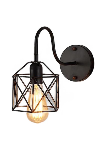 LED Duvar Işık Retro Loft Endüstriyel Duvar Lambası E27 Vintage Aplikler Duvar Lambası Endüstriyel Aydınlatma Armatürü Kapalı G (Yurt Dışından)