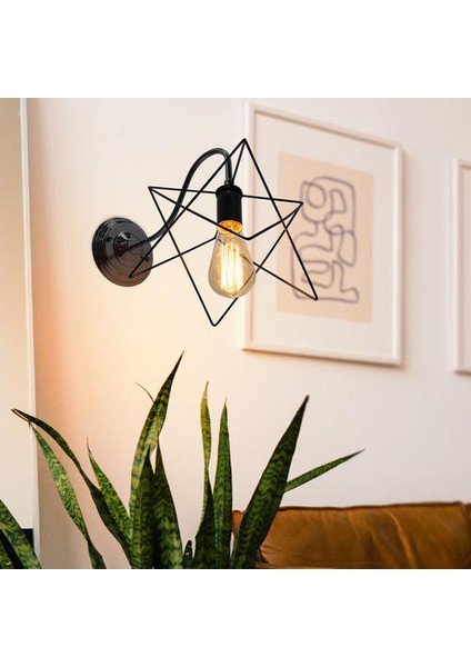 Vintage LED Duvar Işık Retro Loft Endüstriyel Duvar Lambası E27 Demir Basit Abajur Kafes Guard Aplik Kapalı Aydınlatma Armatürü I (Yurt Dışından) fiyatları