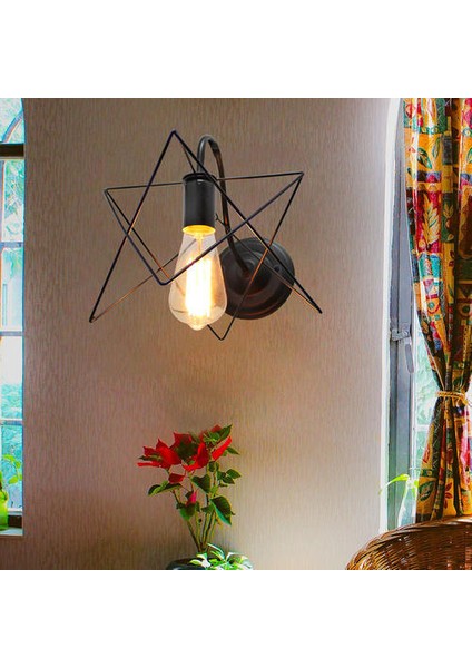Vintage LED Duvar Işık Retro Loft Endüstriyel Duvar Lambası E27 Demir Basit Abajur Kafes Guard Aplik Kapalı Aydınlatma Armatürü I (Yurt Dışından) modelleri