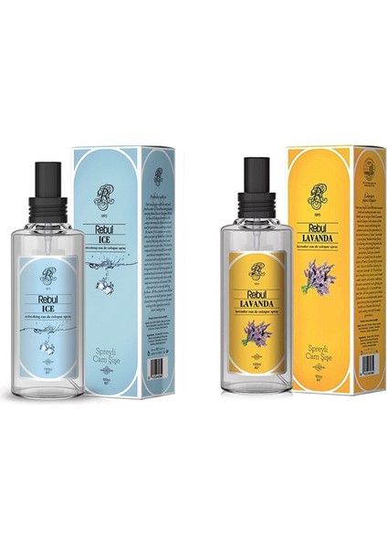 Ice Sprey Kolonya 100 Ml+Rebul Lavanda Sprey Kolonya 100 ml 2'li Set