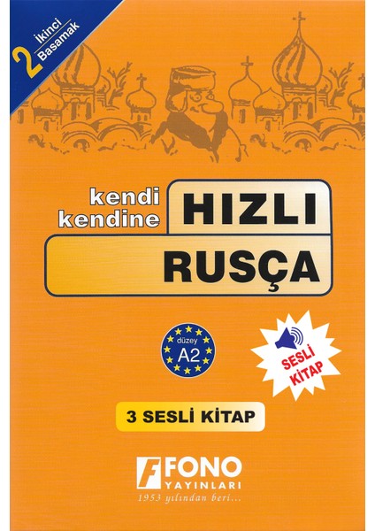 FONO Hızlı Rusça 2. Basamak (2 Kitap + 3 CD)