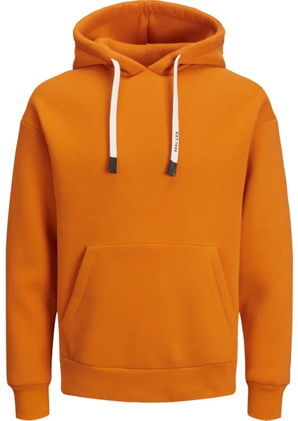 Jack & Jones Kapüşon Yaka Turuncu Erkek Sweatshirt 12213418_JJEKING Sweat Hood Sn