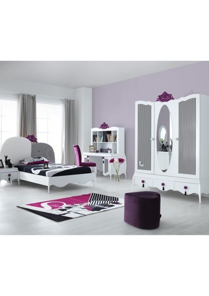 Rengarenk Eliza Başlıklı Karyola 100 x 200 cm indirimleri