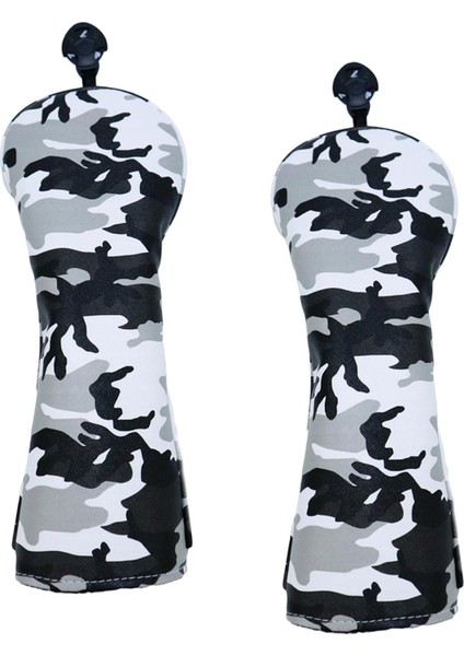 2pcs Dayanıklı Pu Golf Baş Kafa Koruma Kılıfı