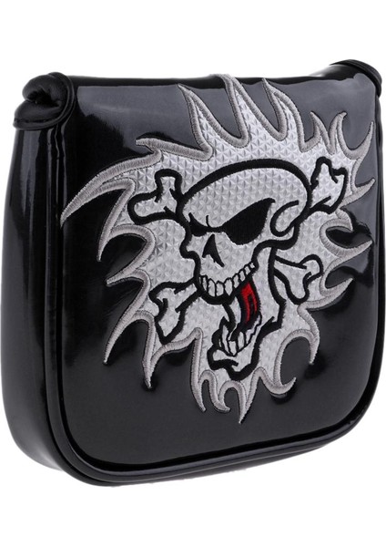 2pcs Square Skull Golf Mallet Putter Baş Kapak Çantası Manyetik Kapanış fiyatları