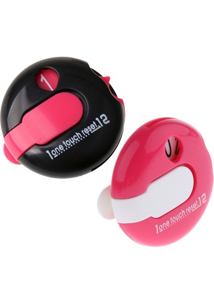 2pcs Mini Golf Inme Sayacı Sayma Puanlama Sayma Aracı Skorcu Hediyesi Siyah+Pembe