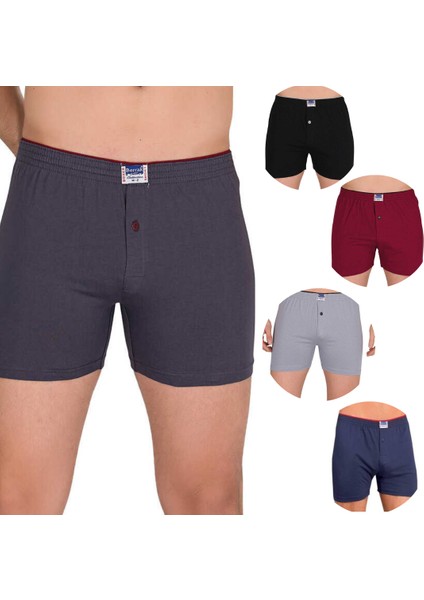 %100 Pamuk 5li Boxer Seti