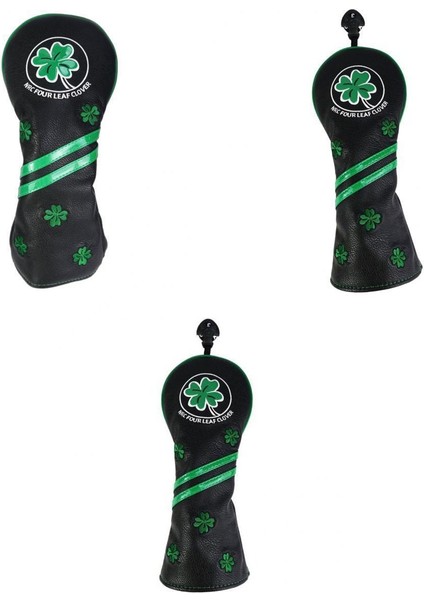 3 Paket Pu Golf Ahşap Kafa Kapakları 460CC Fairway Club Headcover Koruyucu(Yurt Dışından)
