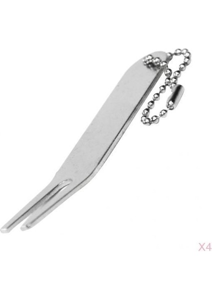 4pcs Çinko Alaşım Golf Çatalı, Asılı Hat Divot Onarımı Kavisli Çatal Aracı