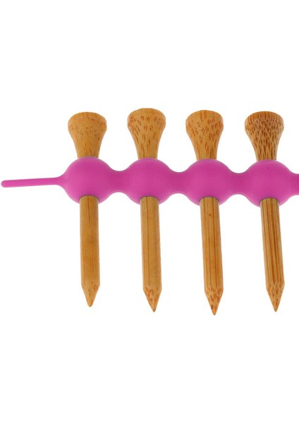 2 Adet Taşınabilir Mini Golf Tee Tutucu ve 8 Adet 55MM Ahşap Golf Tişörtleri Seti indirimleri