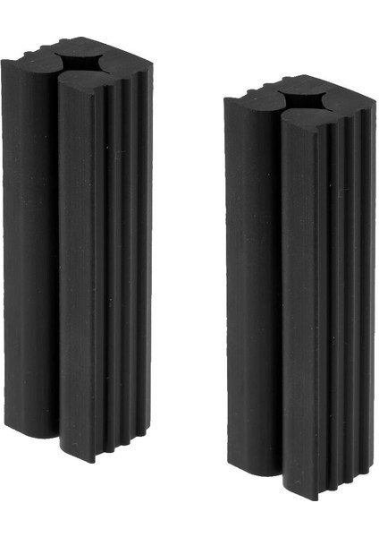 1 Çift Profesyonel Siyah Kauçuk Golf Kulübü Kavrama Krampları Şaft Koruyucusu