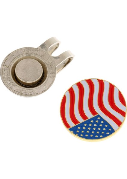 2 Adet Alaşım Golf Topu Işaretçisi Manyetik Şapka Klipsli Golf Aksesuarları indirimleri