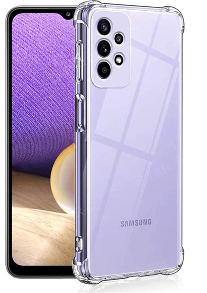 Samsung Galaxy A23 Kılıf Kamera Korumalı Şeffaf Antishock Silikon