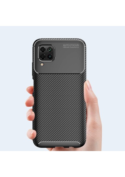 Huawei P40 Lite Kılıf Karbon Desenli Lux Negro Silikon fırsatları