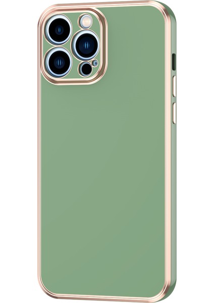 Apple Iphone 13 Pro Max Kılıf Renkli Parlak Kenarlı Laser Bark Silikon