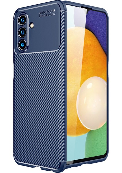 Samsung Galaxy A13 5g Uyumlu Kılıf Karbon Desenli Lux Negro Silikon