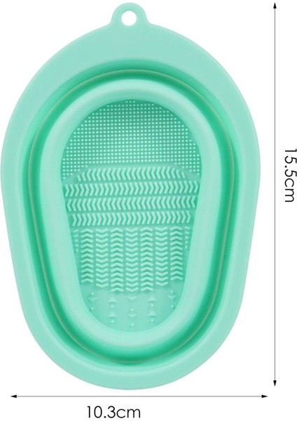 Makyaj Fırçası ve Makyaj Süngeri Yıkama Kabı Yeşil indirimleri