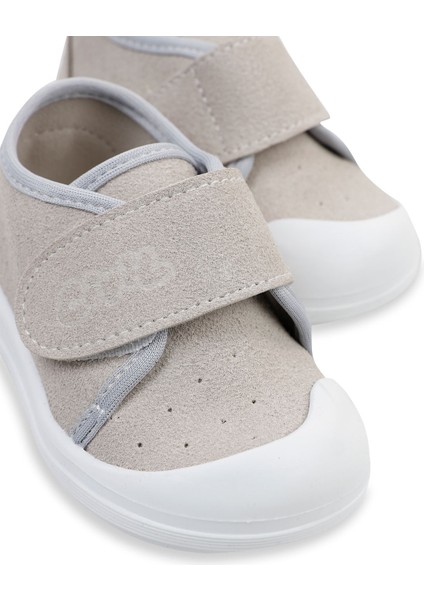 Erkek Bebek Keten İlk Adım Ayakkabısı 19-21 Numara Gri fiyatları