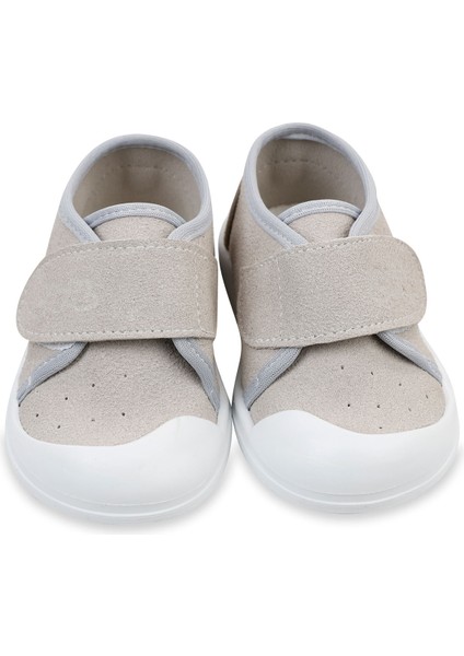 Erkek Bebek Keten İlk Adım Ayakkabısı 19-21 Numara Gri fırsatları