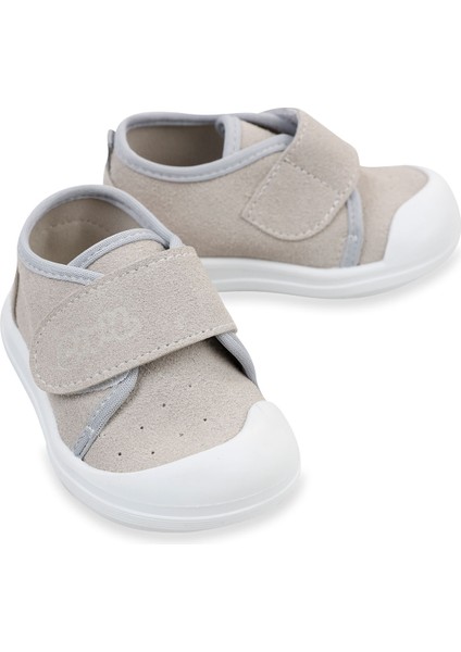Erkek Bebek Keten İlk Adım Ayakkabısı 19-21 Numara Gri indirimleri