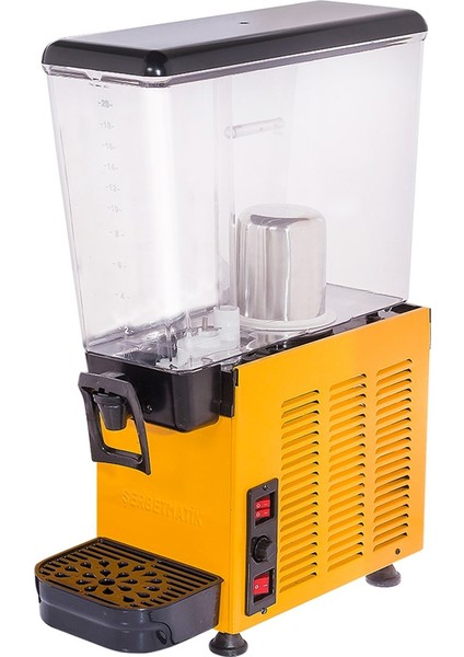 Tekli 20 Lt Fıskiyeli Soğutuculu Şerbet Makinesi
