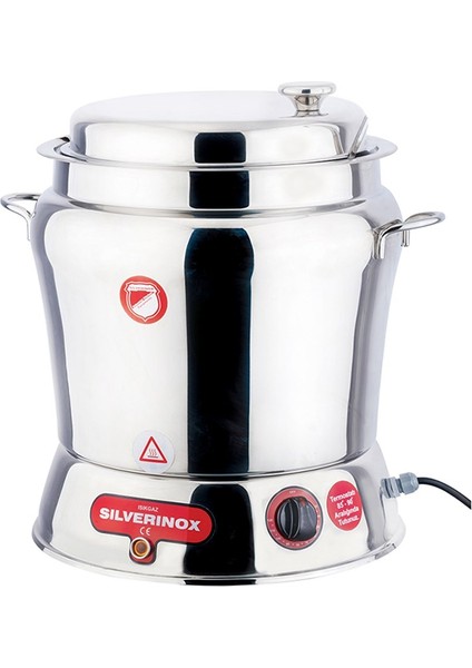 Silverinox Elektrikli 9 Litre Çorba Potu - Çorba Kazanı