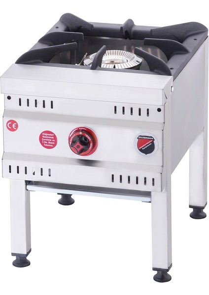 Silverinox Endüstriyel Korsan Ocak Lpg Tüplü 1 Yanışlı Yer Ocağı