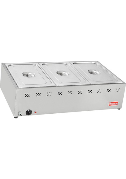Endüstriyel Tip Elektrikli Set Üstü 3 Gözlü Benmari HMK-BSÜE3
