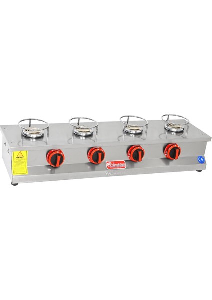 Endüstriyel Lpg Tüplü 4 Ocaklı Künefe Ocağı Makinesi