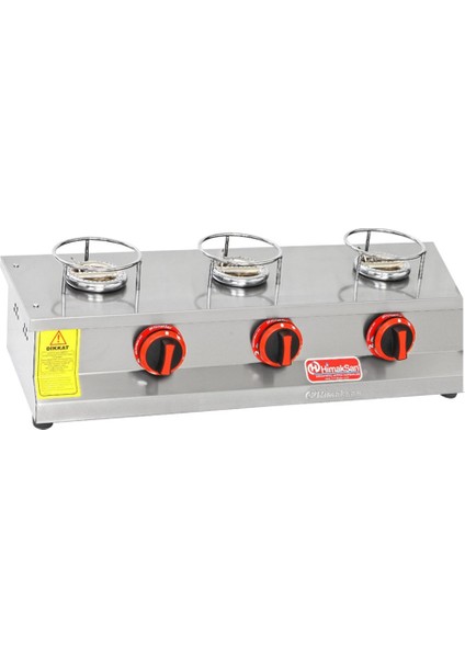 Endüstriyel Lpg Tüplü 3 Ocaklı Künefe Ocağı Makinesi