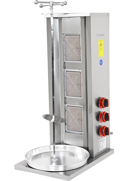 Endüstriyel Sanayi Tipi Lpg Tüplü 3 Radyanlı Döner Ocağı