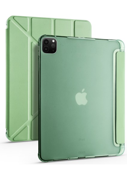 Apple Ipad 12.9 2020 Için Kalemlikli Standlı Arkası Silikon Trifolding Kılıf indirimleri