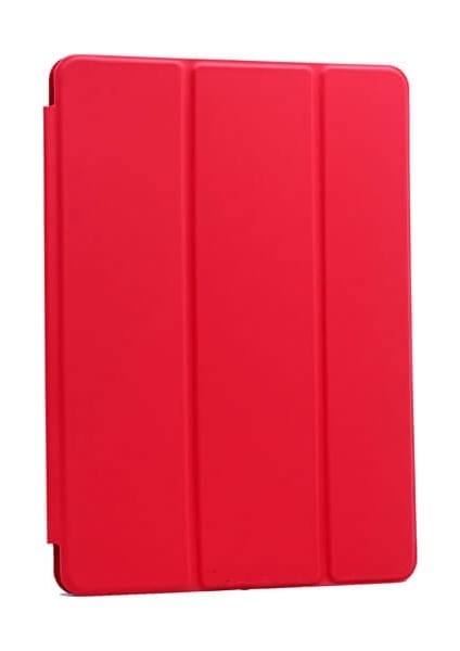 Apple Ipad Mini-Mini 2-Mini 3 Kılıf Kapaklı Standlı Uyku Modlu Sert Smart Case Kırmızı