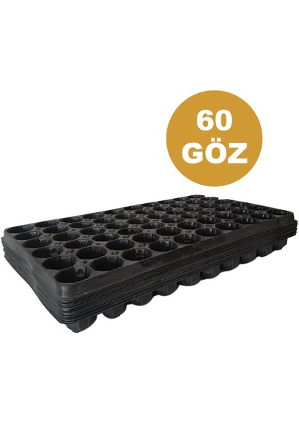 60 Göz (25 Adet) Viyol Fide Yetiştirme Viyolü Fidan Yetiştirme Kabı Çilek Sebze Meyve Süs Bitkisi Skulent Fidelik