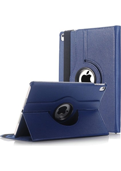 Apple Ipad 2-3-4 Kılıf Dönerli Standlı Kapaklı Suni Deri Lacivert
