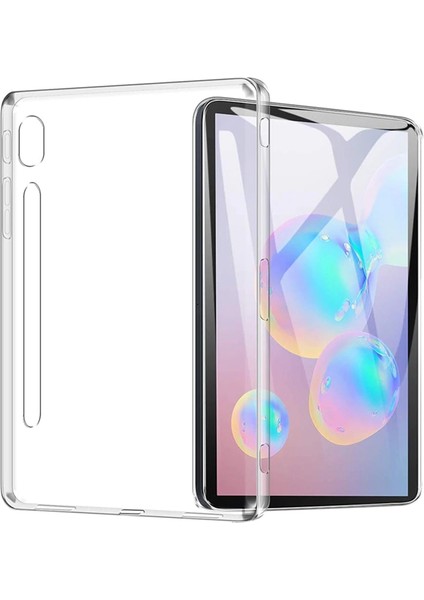 Samsung Galaxy Tab S7 Plus T970 Kılıf Kalemlikli Şeffaf Silikon