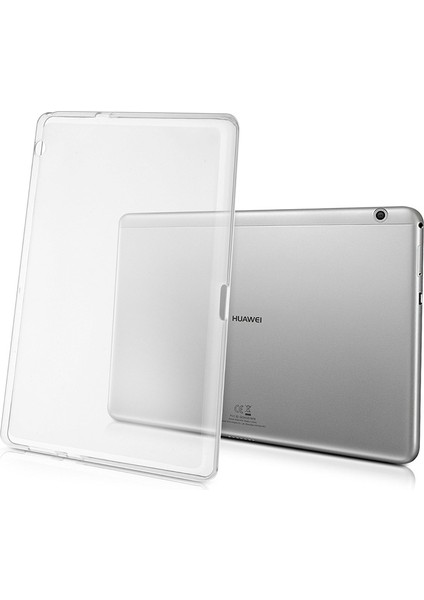 Huawei Mediapad T3 10 Inç Kılıf Ultra Ince Şeffaf Silikon